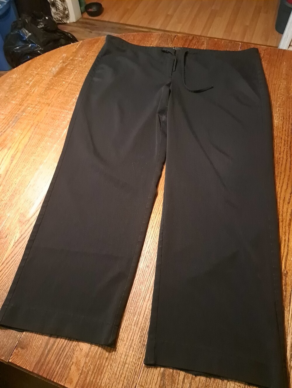 18/20W Lane Bryant Black Drawstring Waist Casual Pants Trousers